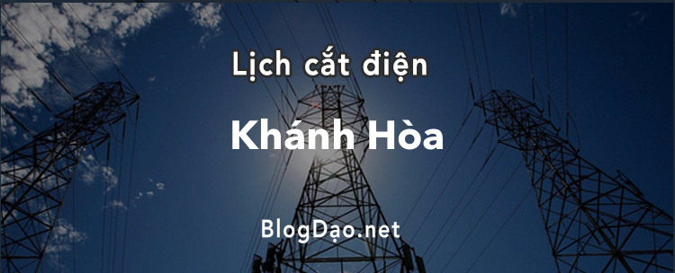 Lịch cắt điện tại Khánh Hòa