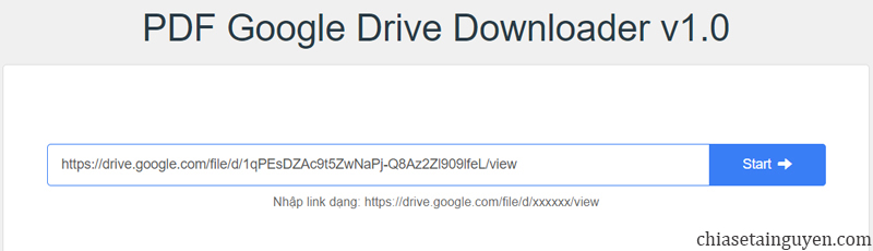 Cách tải file PDF không cho tải trên Google Drive